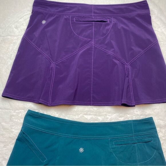 Athleta All Terrain Skirt Bundle Purple and Green Size 14P - Picture 3 of 14